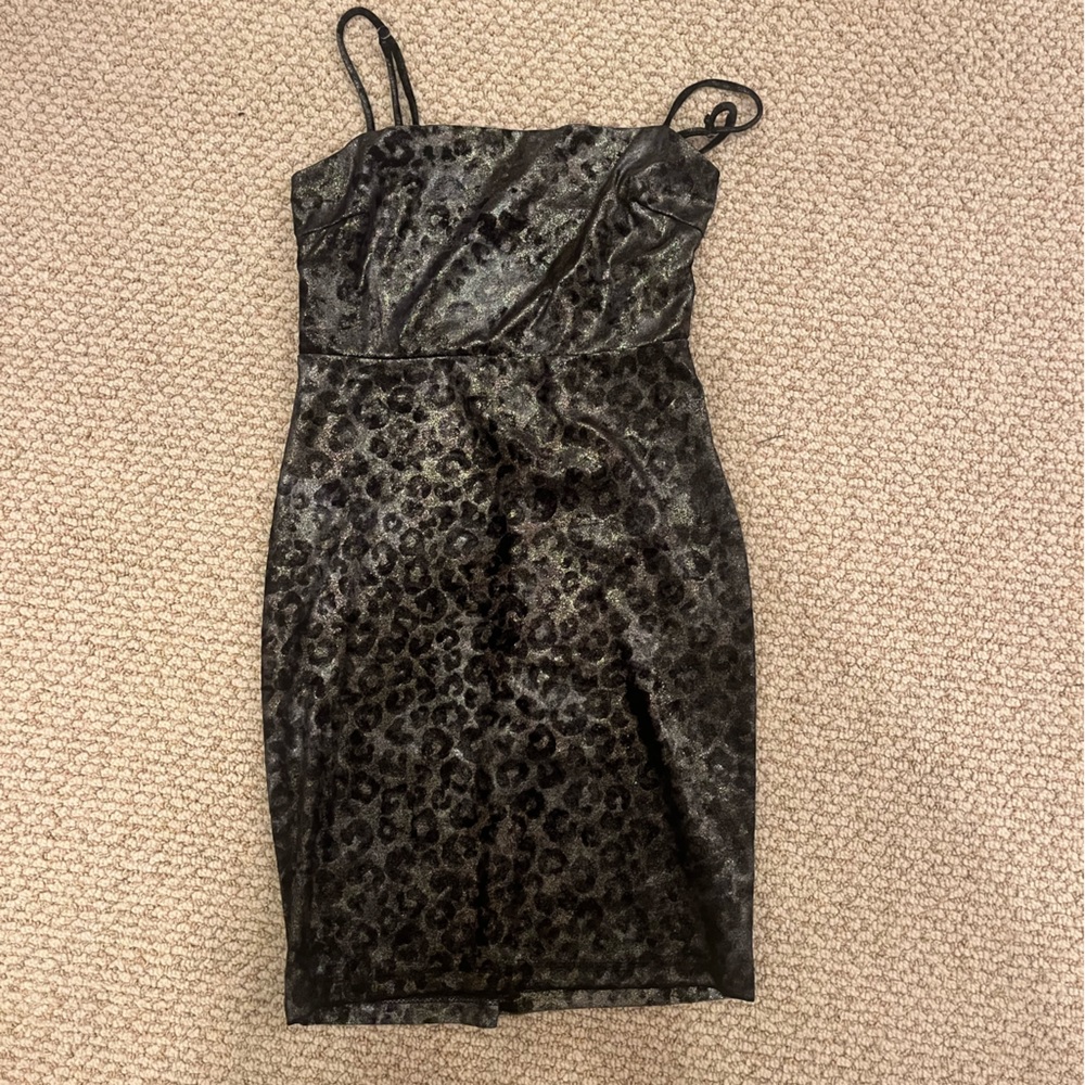 Shimmery cheetah print dress